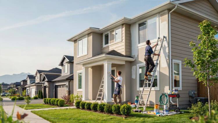 Exterior painting services in Dalhousie NW Calgary