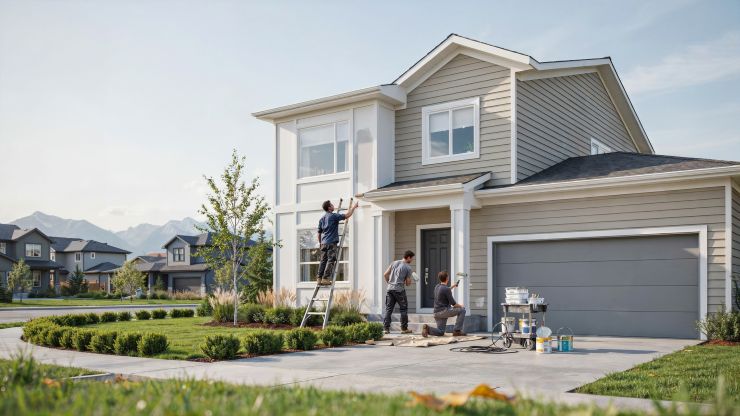 Residential exterior paintings NW Calgary